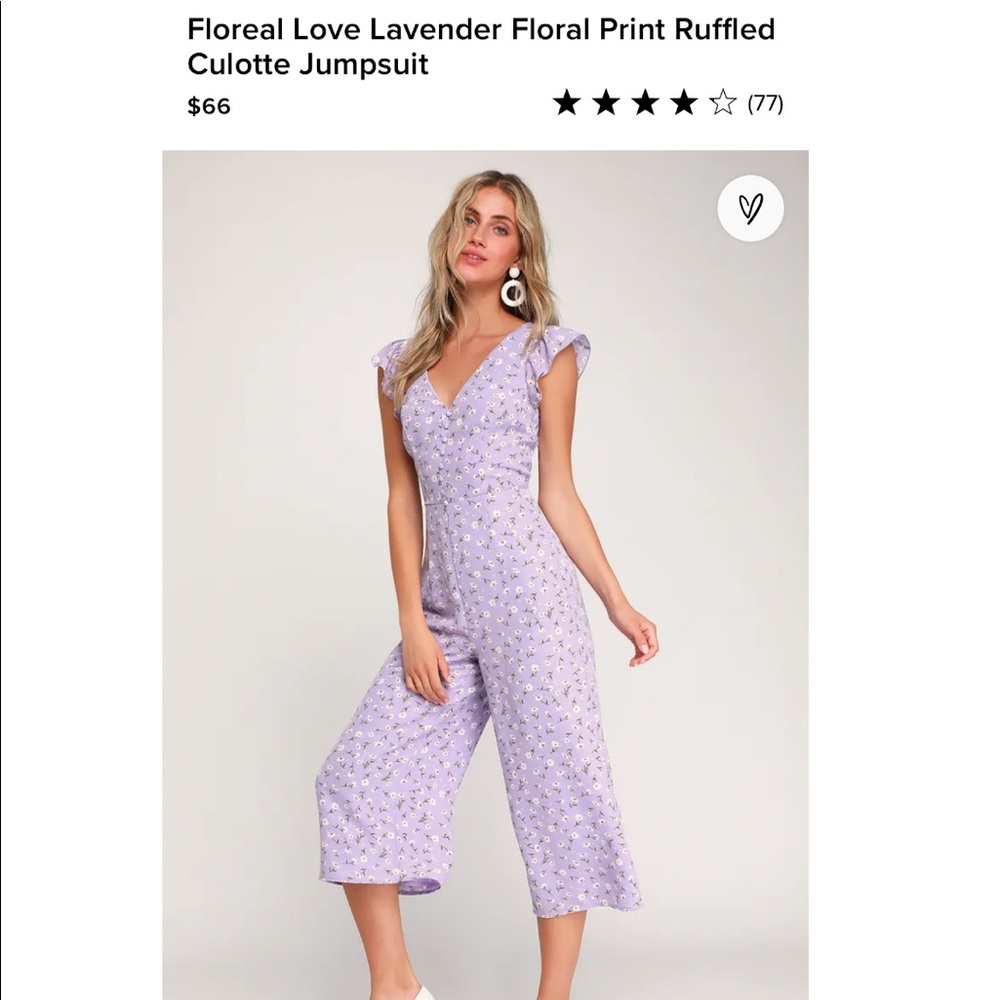 Purple floral jumpsuit 💜🤍